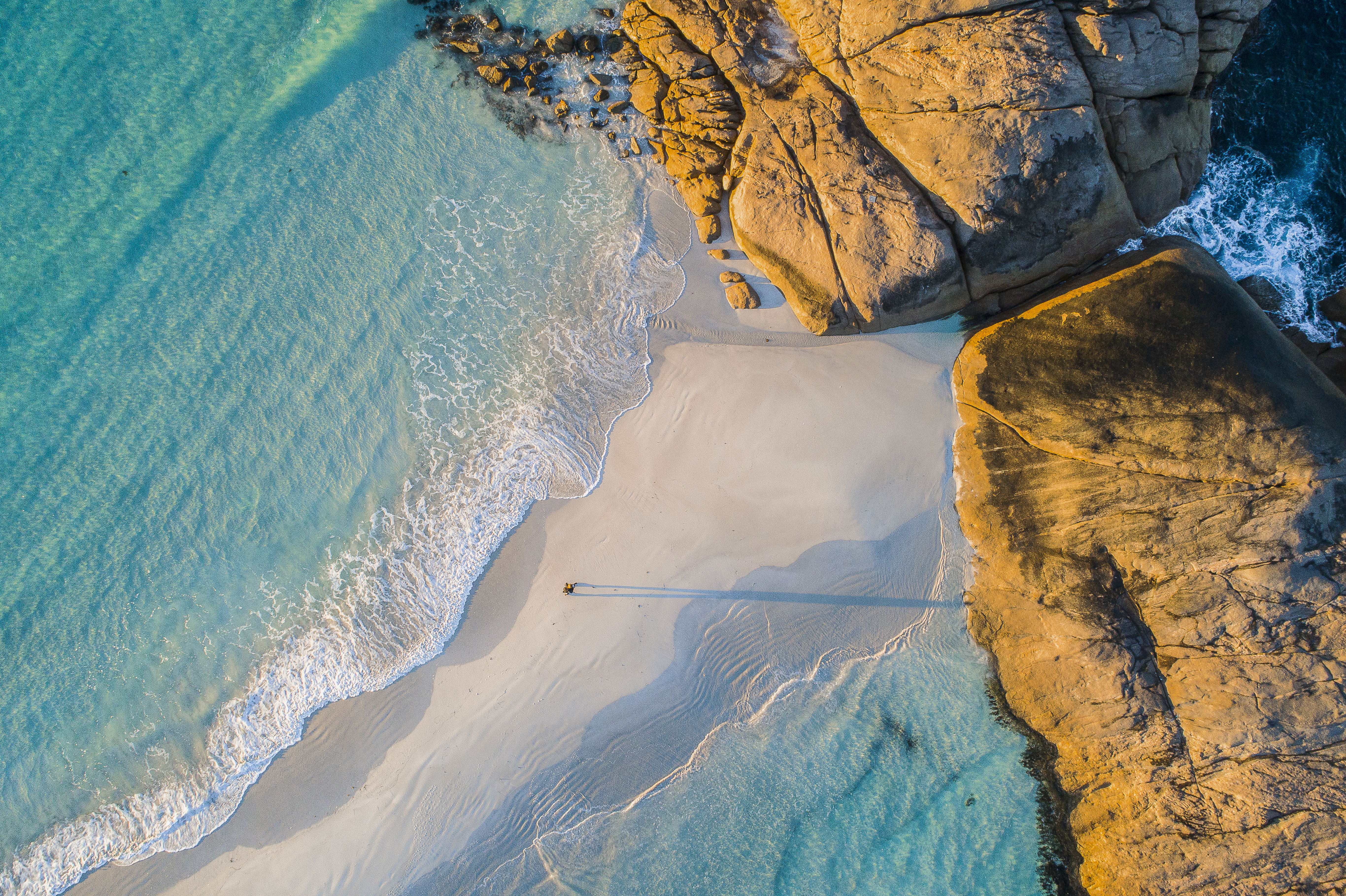 Aerial coasline photograph