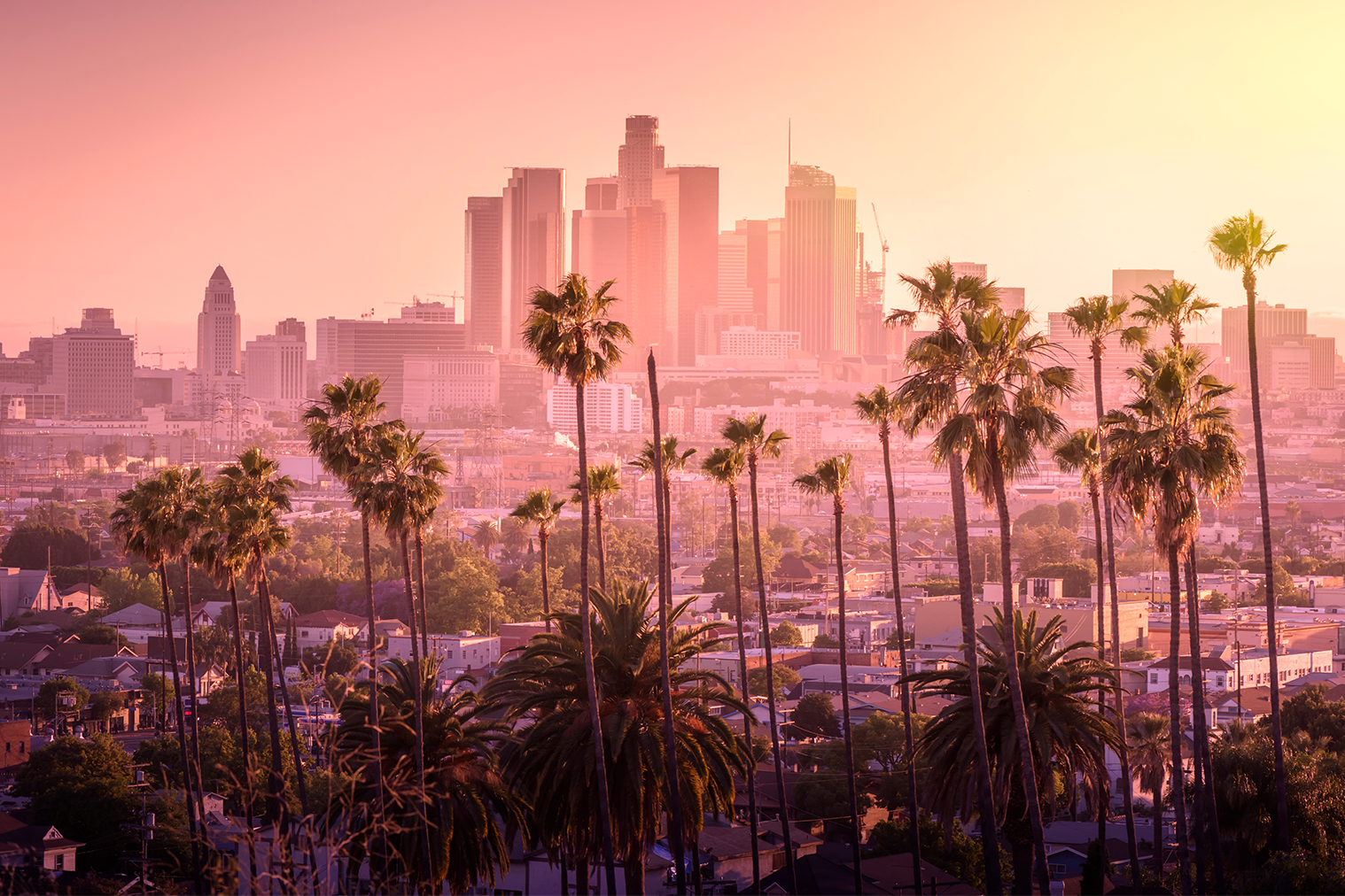 Sunset over Los Angeles