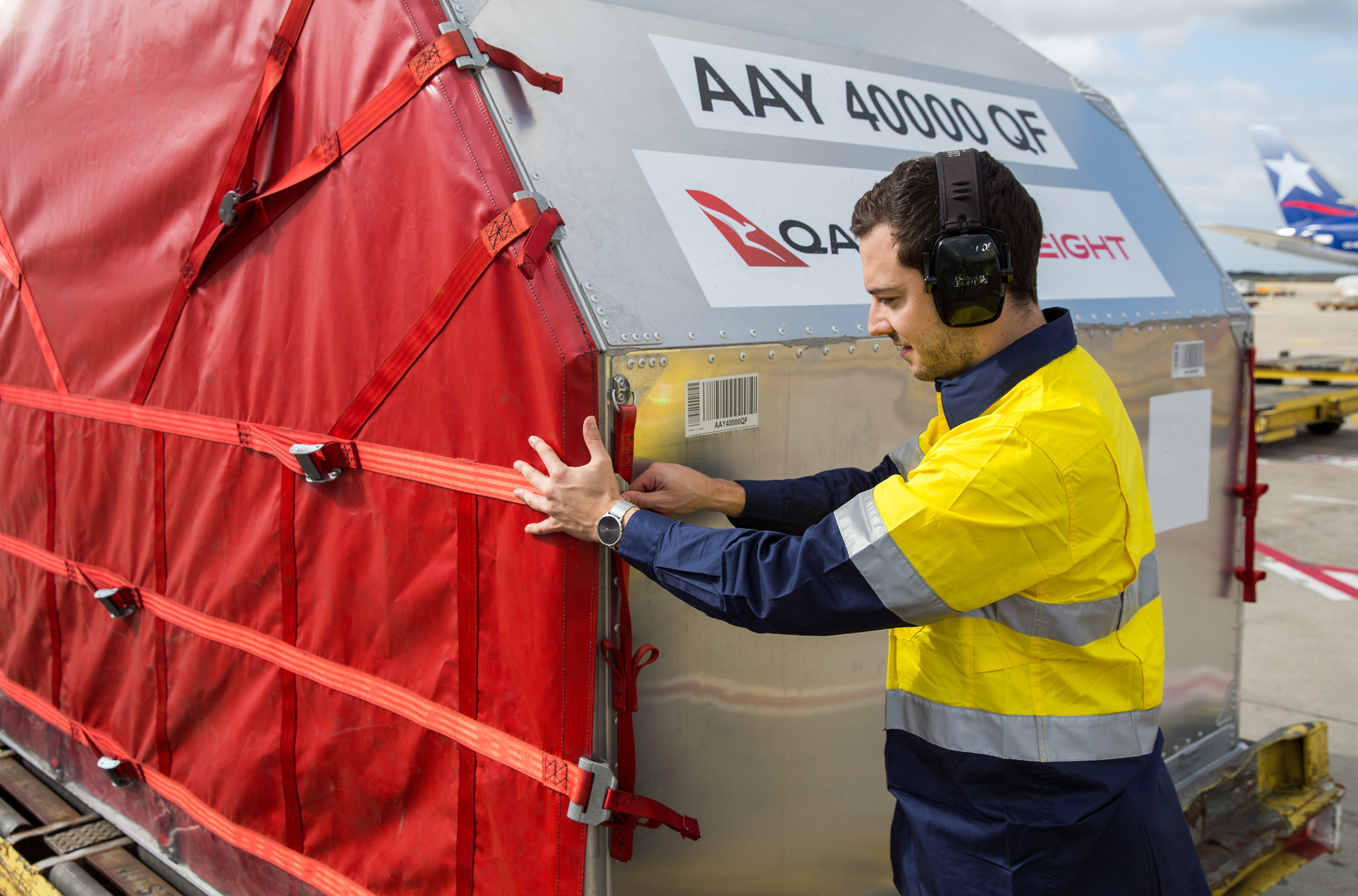 Unit load devices near aircraft