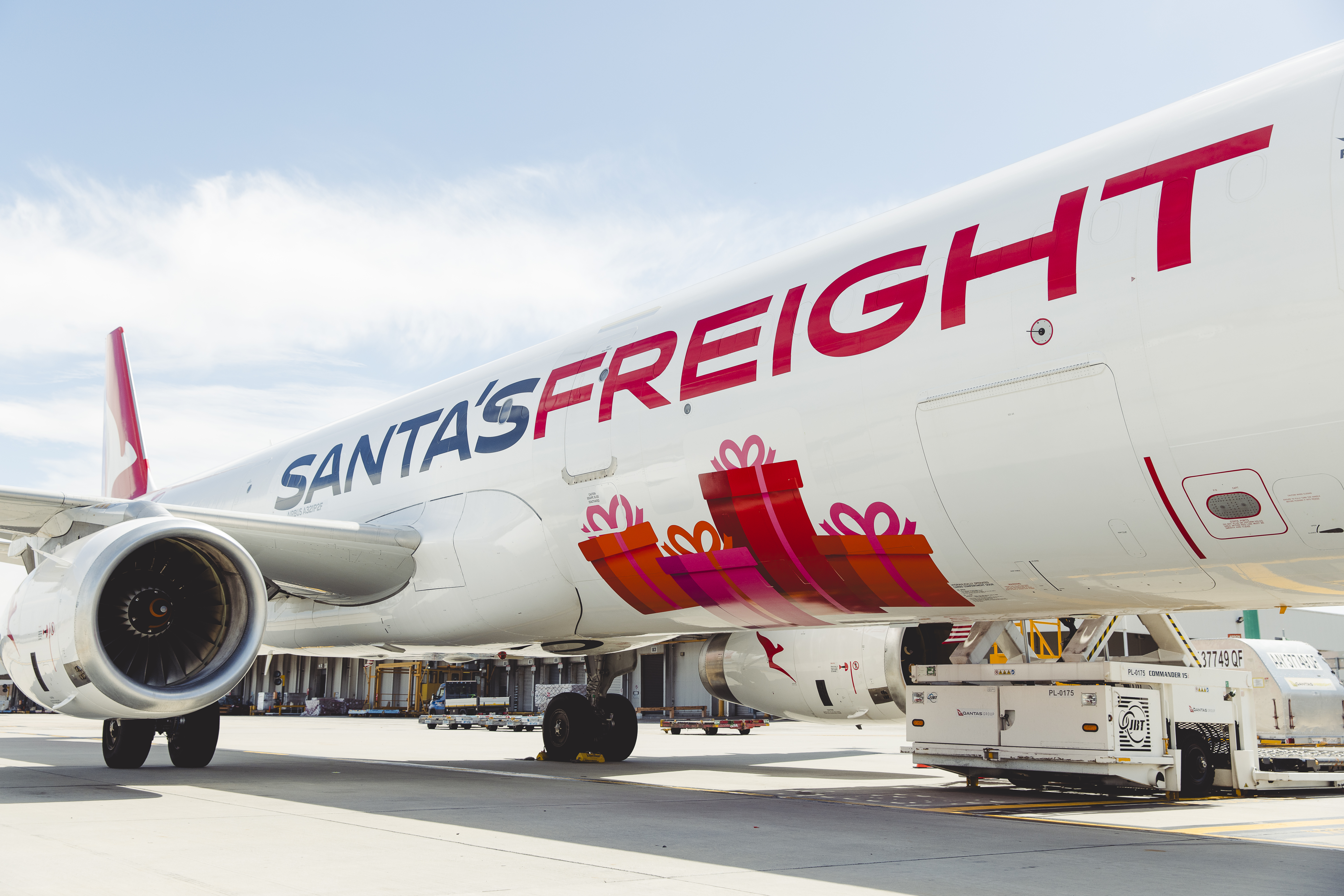 Santa's Freight Qantas Freight Christmas livery aircraft