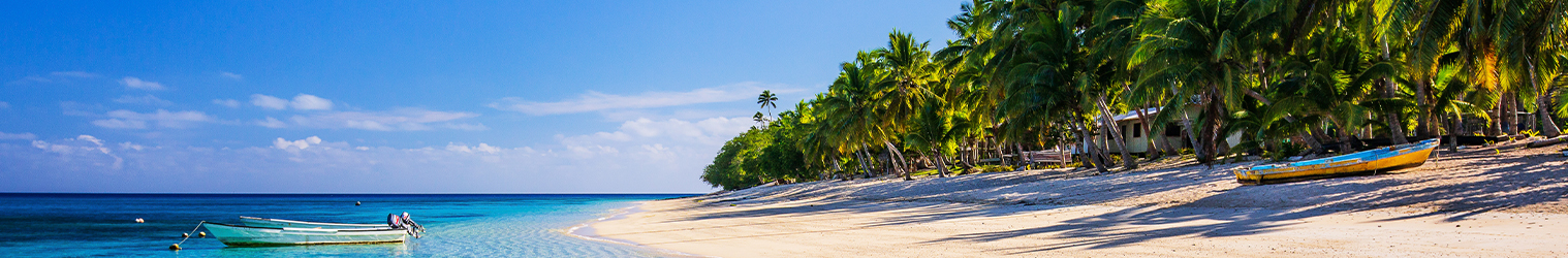 Beach front in Fiji